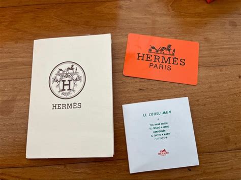 hermes authenticity card